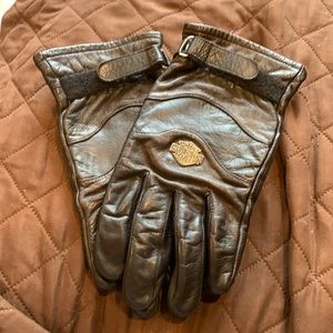 Leather gloves. HARLEY DAVIDSON  MENS LG